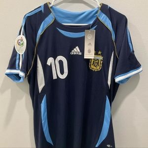 ARGENTINA MENS RIQUELME WORLD CUP 2006 JERSEY SIZE L
